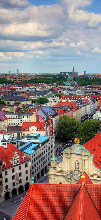 Munich, Man-made beauty, Urban landscapes, German city HD phone wallpaper