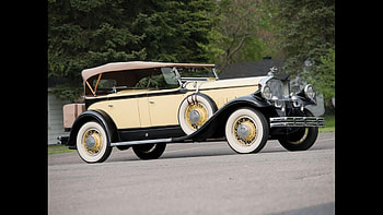 1929 Pierce Arrow...Model 133..Tonneau Phaeton, retro, old cars, white, vintage HD wallpaper