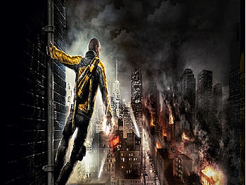 Cole Hero/Anti-Hero, infamous, hero, lighting, city, cole, fire, anti hero HD wallpaper