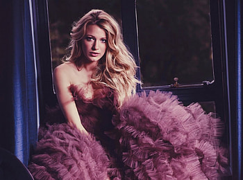 Blake Lively, gossip girl, purple dress, people, dress, actresses, purple, celebrity, models HD wallpaper