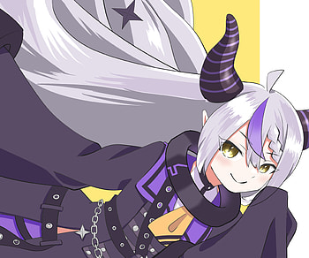 La+ Darknesss, hololive, La+ Darknesss (Virtual Youtuber), Anime, Virtual Youtuber HD wallpaper
