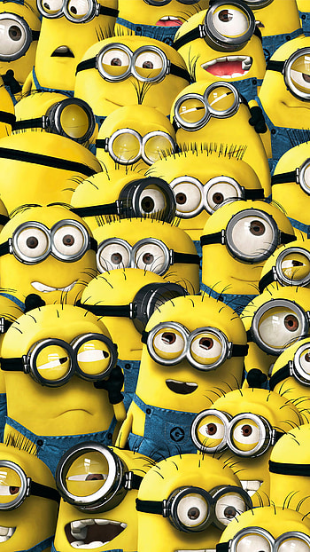 Minions Pattern HD phone wallpaper