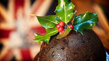 Christmas pudding delight, British holiday tradition, Festive dessert, Symbol of heritage HD wallpaper