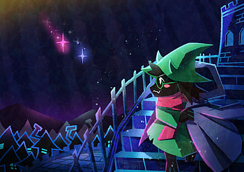 Ralsei's Enchanted Night - Deltarune Video Game, Ralsei (deltarune), video game, deltarune HD wallpaper