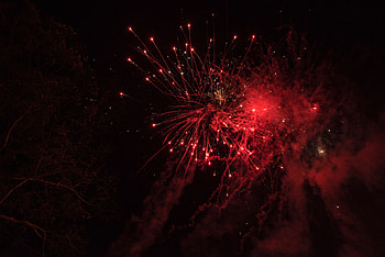 Holidays, Salute, Sparks HD wallpaper