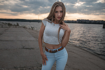 Beautiful Women Outdoors, girls, model HD wallpaper