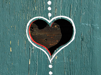 Love, Wood, Wooden, Paint, Form, Heart HD wallpaper