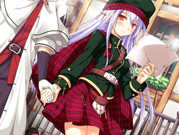 Anime Girl in Uniform!!!, sweet, purple hair, anime, uniform, cute, girl HD wallpaper