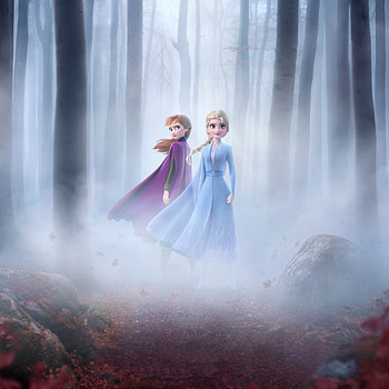 Frozen 2, Queen Elsa and Anna, movie, 2019 HD phone wallpaper
