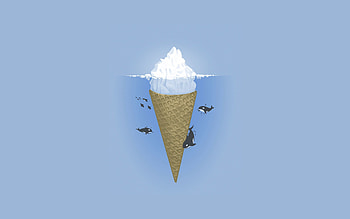 Sea, Ice Cream, Vector, Dolphin HD wallpaper