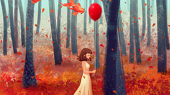 Autumn Dream Girl , autumn, artist, artwork, digital-art, artstation HD wallpaper