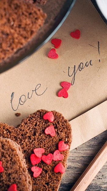L Love You, Love, Cookies HD phone wallpaper