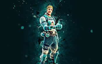 Cozy Knit Jonesy, , blue neon lights, Fortnite Battle Royale, Fortnite characters, Cozy Knit Jonesy Skin, Fortnite, Cozy Knit Jonesy Fortnite HD wallpaper