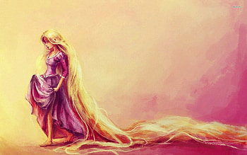 Rapunzel, magic hair, disney, princess HD wallpaper