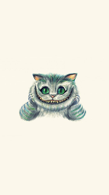 Cheshire Cat , Captivating design, Alice in Wonderland, Mysterious allure HD phone wallpaper