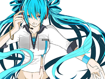 Hatsune Miku, black, awesome, song, heads, cute, beauty, nice, miku, music, vocaloids, hatsune, voclaoid, aqua eyes, sexy, program, white, twintail, hot, girl, headset, singer, aqua, beautiful, diva, anime, pretty, aqua hair, cool, idol, virtual, micro HD wallpaper