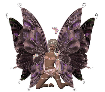 Fairy, abstract, butterfly, fantasy HD wallpaper