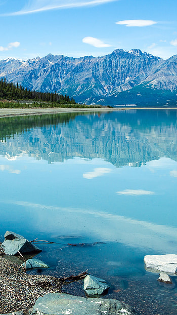 Canada travels, , Kluane Lake beauty, Pristine nature HD phone wallpaper
