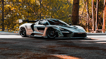 : Carbon Hypercar at Sunset HD wallpaper