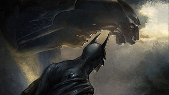 Batman Among The Gargoyles , batman, superheroes, artist, artwork, digital-art, artstation HD wallpaper