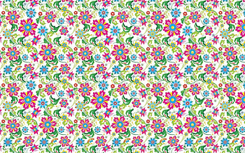 Texture, blue, pink, flower, green, paper, pattern HD wallpaper