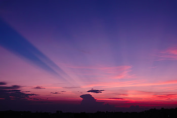 Clear Purple Sky Of City , sky, purple, nature HD wallpaper
