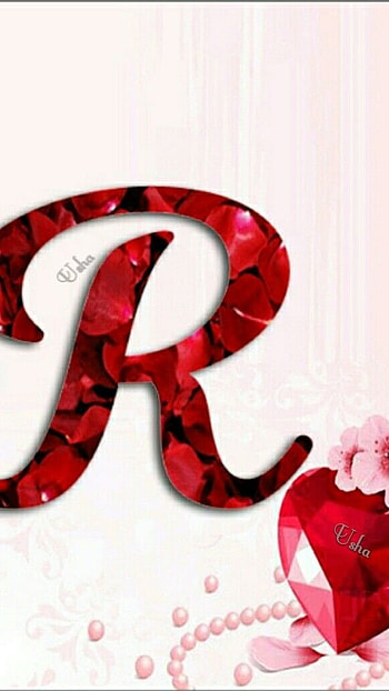 R Letter, Red, love HD phone wallpaper