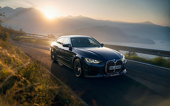 2022, Alpina B4 Gran Coupe, G26, , front view, exterior, blue B4 Gran Coupe, blue BMW 4 Gran Coupe, German cars, Alpina, BMW HD wallpaper