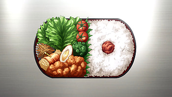 Anime Food, Meal, Anime, rice, Food HD wallpaper