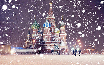 Saint Basil's, Travels, Moscow Kremlin, Winter HD wallpaper