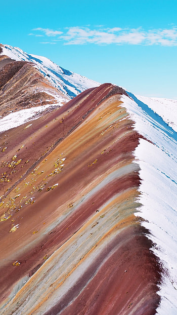 Rainbow Mountain hike, Adventure graphy, Scenic panoramas, Outdoor exploration HD phone wallpaper