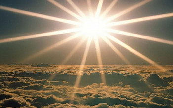 Above the Clouds, star, sky, sun, sparkle HD wallpaper