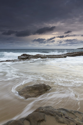Nature, Stones, Sky, Sea, Coast, Surf HD phone wallpaper