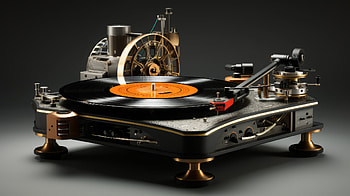 High-Definition Turntable - Vintage Record Player Background, music, record HD wallpaper