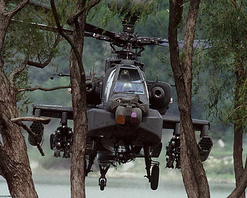 Going somewhere, trees, helicopter, forest, apache HD wallpaper