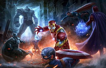 Superheroes fight, Marvel, Avengers vs justice league, dc comics HD wallpaper