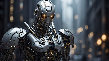 Robotic soldier, soldier, robot, AI Art, Mechanism HD wallpaper