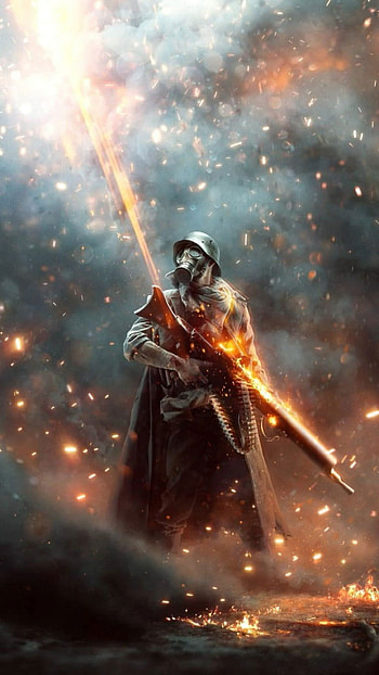 Apocalyptic battlefield, Electronic Arts game art, Destructive war ry, Dark and gritty aesthetic HD phone wallpaper