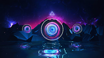 Aliens Geometry 4d Colors Deviation, geometry, abstract, deviantart HD wallpaper