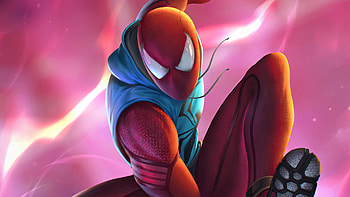 Scarlet Spider Vigilante, spiderman, scarlet-spider, superheroes, artist, artwork, digital-art, artstation HD wallpaper