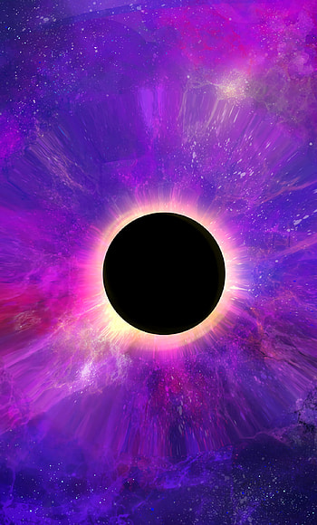 Colorful dark black hole, Planet , 6 Plus, Mesmerizing visuals HD phone wallpaper