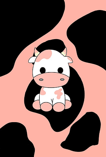 Pink Cow Print, cute HD phone wallpaper