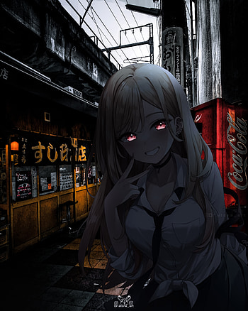 Marin Kitagawa , art, cartoon HD phone wallpaper