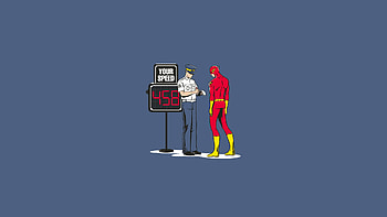 The Flash Funnny, the-flash, tv-shows, super-heroes, funny, minimalism, funny HD wallpaper