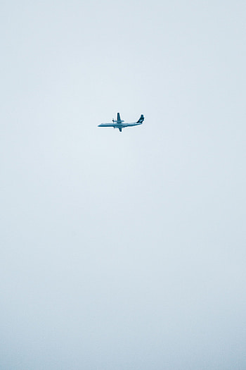 Sky, Minimalism, Grey, Plane, Airplane HD phone wallpaper