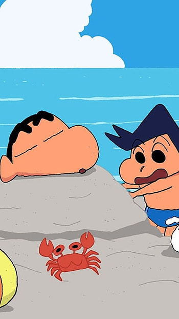 Shinchan For, Beach, Picnic HD phone wallpaper