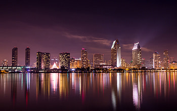San Diego Skyline, world, skyline, city HD wallpaper