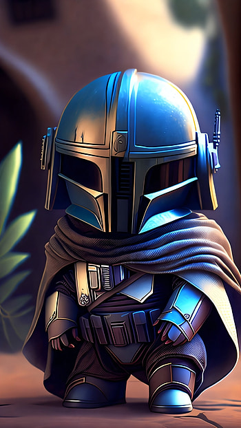 Mandalorian, AI Art, baby, Star Wars, The Mandalorian (Character) HD phone wallpaper