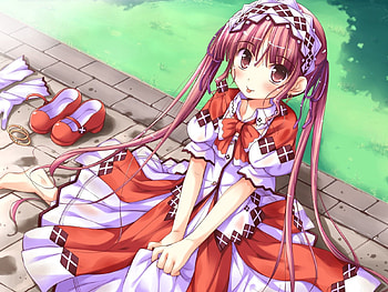 Anime, Girl, Dress, Shukufuku Not Campanella, Sandals HD wallpaper