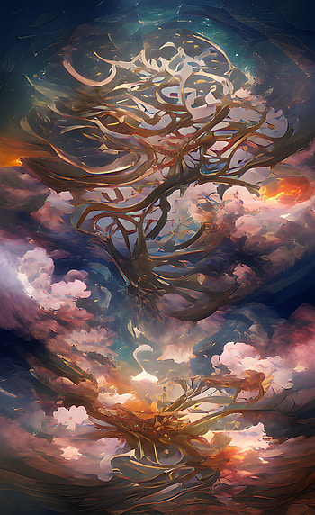 dream, yggdrasil, art, wombo HD phone wallpaper